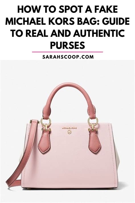 how to spot real michael kors bag|michael kors bag authenticity check.